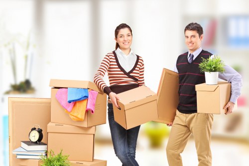 Local packing materials and sturdy cartons for Bow moves