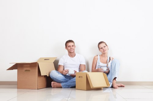 House removal service helping a family move in Bow
