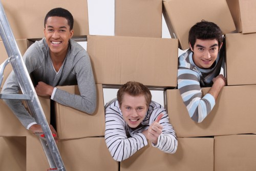 Packing and furniture handling for a Bow house move