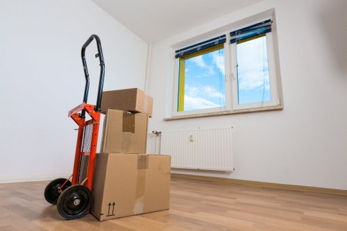 Local moving team handling access challenges in Bow