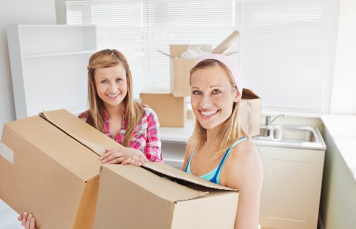 Careful wrapping and labelling of household items