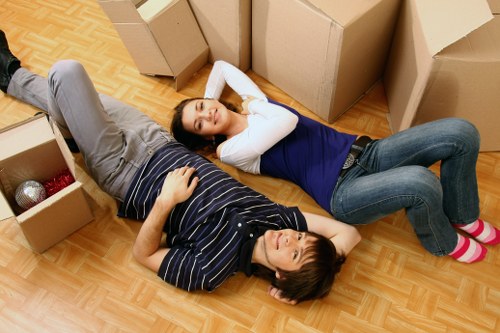 Packing materials and prepared boxes for a Bow relocation