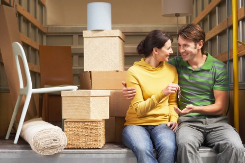 Preparing furniture for collection in a Bow property